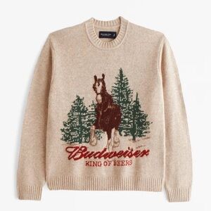 Abercrombie Budweiser Crewneck Sweater